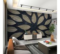3D Photo Wallpaper Leaf Vintage Wall Mural Decoration Poste Symmetry Premium Non-Woven Wall Mural Wallpaper Wall Art for Living Room Bedroom W350xH256 16yf290