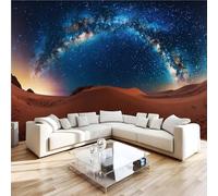 3D Photo Wallpaper Milky Way Desert Wall Mural Decoration Poste Aurora Scenery Premium Non-Woven Wall Mural Wallpaper Wall Art for Living Room Bedroom W350xH256 11yf171