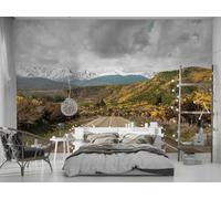 3D Photo Wallpaper Mural Trees Road Landscape,150x105cm Art Print Wall Mural Decoration Poster Picture Design