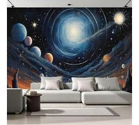 3D Photo Wallpaper Starry Sky Print Wall Murals, Surreal Galaxy Non-Woven Wall Mural, Decoration Poster Picture Design Modern Mural 200x140 cm (WxH) for livingroom Kids Bedroom 30U-20