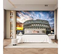 3D Photo Wallpaper The Roman Colosseum Architecture and Scenery Wall Mural Decoration Poste Premium Non-Woven Wall Mural Wallpaper Wall Art for Living Room Bedroom Children's Room W366xH254cm 1yf153