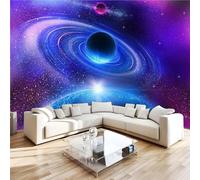 3D Photo Wallpaper Universe Planets Black Holes Wall Mural Decoration Poste Science Fiction Time Travel Premium Non-Woven Wall Mural Wallpaper Wall Art for Living Room Bedroom W300xH210 26f275