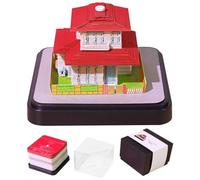 3D Piano Paper Carving Art Memo Pad 2026 Calendar - Creativity Sculpture Tear-Away Sticky Notes for Home Office School Decorative (Red House)