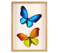 3D Picture Frame for Filling, 3D A4 Picture Frame Deep for Filling, 3.5 cm Deep Object Frame with Transparent Acrylic Plate for Photo Medals Gifts Dried Flowers Display Frame, 21x29.7 cm - Wood Color