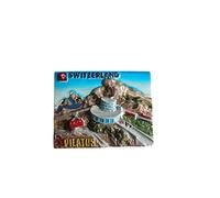 3D Pilatus Switzerland Fridge Magnet Souvenir Gift,Resin Handmade Pilatus Refrigerator Magnet Home & Kitchen Decoration Collection