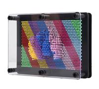 3D Pin Art Board Classic Sensory Toy for Creative Kids and Family Fun Plastic Medium 17.5x12.5cm (Black)