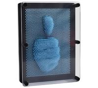 3D Pin Art Toy Creative Sculpture, Hand Impression Customizable, Plastic Acrylic Art Interactive Gift for One Little, Ideal Ages 3-14, Light Blue Creative Edition