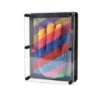 3D Pin Art Toy, Large Size 6" x 8" 3D Pin Art Board, Fun Desk Sculpture