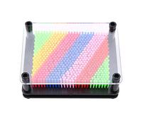 3D Pin Art Toy, Unique Metal 3D Pin Art Board Toy for Kids (, Plastic) 3D Pin Art Board Game Toy Classic Pin Desk Toys Sculpture for Children Adults (Black Background Trumpet)