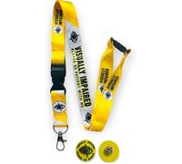 3D Pin Badge - Visually Impaired - Please Be Patient With Me, Lanyard Included