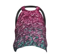 3D Pink Glitter Baby Car Seat Canopy Cover, Multi Use Breathable Nursing Breastfeeding Covers for Mom Soft Stroller Sun Shade Newborn Shower Gift