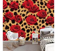 3D Pink Leopard Pattern Wallpaper Non-Woven Wallpaper Modern Wall Decor for Living Room Bedroom 200cm x 140cm