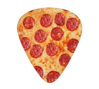 3D Pizza Pepperoni,12 Pcs Guitar Pick,3 Different Thickness Plectrums for Acoustic Guitar Bass Ukulele (0.46mm 0.96mm 0.71mm)