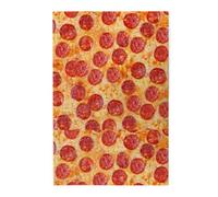 3D Pizza Pepperoni, Jigsaw Puzzles 1000 Pieces, Wooden Jigsaw Family Game Wall Decor for Adults Teens