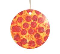 3D Pizza Pepperoni Print Bridal Shower Gifts, Mr & Mrs Christmas Ornament, a Unique Wedding Keepsake Present