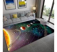 3D Planet Rugs Children's Room Carpet Space Planet Printed Carpet Kids Bedroom Decoration Floor Mat Play Crawling Mat(04,60 * 90cm)