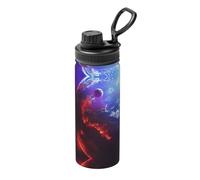 3D Planet Space Stars Print Stainless Steel Thermos Bottle with Handle,Sports Bottle,Suitable for Cycling,Fitness