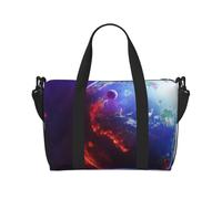 3D Planet Space Stars Print Waterproof Travel Tote Bag,Carry On Weekender Duffle for Gym Overnight