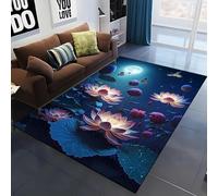 3D Plant Rose Area Rug Floor Door Mat Carpet Bottomless Hole Optical Illusion Area Rug, Anti-Skid Non-Woven Doormat For For Living Room Bedroom Kitchen 200 X 300 Cm, Easy Clean -509795295369