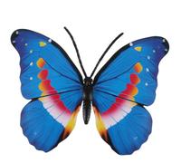 3d Plastic Butterfly Decoration with Double Wings for Garden Wedding Decor | Colourful Realistic Appearance, Magnetic Design, Easy Placement on Furniture or Iron Art Surfaces, Whimsical Home Adornment