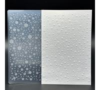 3D Plastic Embossing Folder Template Beautiful Christmas Snowflakes Texture A6 Size for Card Making DIY Scrapbooking Paper Crafting Handmade Crafts Scrapbooking Arts Supplies Scrapbook Decor