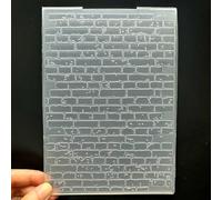 3D Plastic Embossing Folder Template Christmas Dotted Brick Wall Texture 5x7 Inch for Card Making DIY Scrapbooking Paper Crafting Handmade Crafts Scrapbooking Arts Supplies Scrapbook Decor
