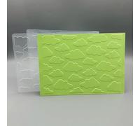 3D Plastic Embossing Folder Template Small Cloud Texture A6 Size for Card Making DIY Scrapbooking Paper Crafting Handmade Crafts Scrapbooking Arts Supplies Scrapbook Decor