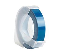 3D Plastic Embossing Label Tape Refill for DYMO 12965 1610 Label Maker with 3/8 Inch * 9.8 feet, 1 Roll Ocean Blue