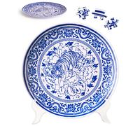 3D Plate Puzzle 124 Piece - Tiger of Fortune 8.94in