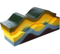 3D Plate Tectonics Model, Crustal Change Demonstrator for Geology and Geomorphology Teaching Aids, Ideal for Classroom Display, 45x15x19cm