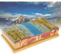 3D Plate Tectonics Model Display Set, Geography Teaching Aids, Scientific Geology Educational Kit, Seabed Topography Demonstrator for Classroom Learning