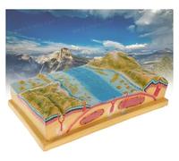 3D Plate Tectonics Model Display Set,Geography Teaching Demonstrator Model,Seabed Topography for Teaching Aids