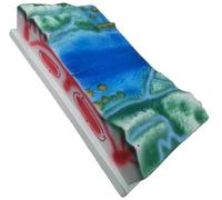 3D Plate Tectonics Model Display Set - Interactive Earth Science Teaching Aid with Seabed Topography for Middle & High School Classroom Learning