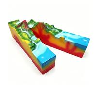 3D Plate Tectonics Model with Volcano Eruption Simulation, 2 Parts Volcanic Geomorphology Study, Science Classroom Display Kit for Crustal Movement Learning