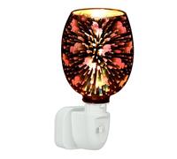3D Plug in Wax Melt Burners - Metal Wax Melt Electric Scent Diffuser, Safe Flameless Aroma Design Lamp, Plug in Wax Melt Gifts for Women Girlfriend Home Fragrance Office Bedroom Decor (Fireworks)