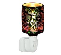 3D Plug in Wax Melt Burners - Metal Wax Melt Electric Scent Diffuser, Safe Flameless Aroma Design Lamp, Plug in Wax Melt Gifts for Women Girlfriend Home Fragrance Office Bedroom Decor (Heart-shaped)