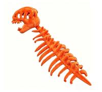 3D Plush Dino-saur Skeletons Costume Set Cozy Dinosaur Skeleton Plush Costume Realistic with Hood for Man Women Dress-Up Parties and Photos (Red Adult Size) (White O)