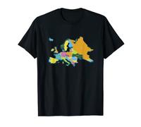 3D political map of Europe with the European countries names T-Shirt