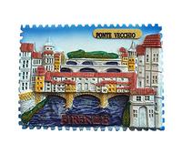 3D Ponte Vecchio Florence Italy fridge magnet,Home & kitchen decoration magnetic sticker， Firenze Florence refrigerator magnet travel souvenir gift