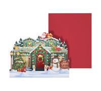 3D Pop Christmas Card - Holiday Pop Christmas Greeting Cards with Light and Music | Greetings for Parents Neighbors Family Friends Mom Dad Sister Kids Husband Wife Women Millennials Younger Generation