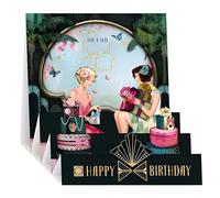 3D Pop Up Birthday Card - Friend Female Birthday Card - Very Special Friend - Art Deco 1920s Design - Special Finishes - Made in the UK - Eco-Friendly