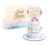 3D Pop-Up Birthday Cards Birthday Cakes Blessing Gift Cards for Women Men Wives Husbands Boys Girls