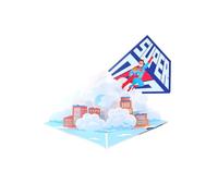 3D Pop Up Birthday Cards for men,Flying Superman Dad Greeting Card Father's Day Thank You Card