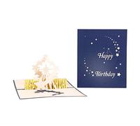 3D Pop Up Card - Meteor, Graduation, Congratulation, Valentine, Thank You - Folded with Envelope