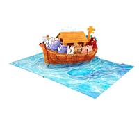 3D Pop Up Card Noah’s Ark Greeting Card, Handmade Card, Birthday Card, Christening Baptism Card