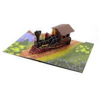3D Pop Up Card Steam Train Card for All Occasions, Steam Engine Birthday Card, Greetings Card, Thinking of You, Thank You, Get Well Soon Card