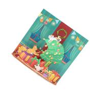 3D Pop Up Christmas Card Christmas Cat Theme Greeting Card for Xmas Holidays