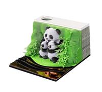 3D Pop-Up Desk Calendar 2026 - Panda Paper Sculpture Calendar, Art Model, 9 x 9 x 5 cm Multi Layer Tears Off 3D Design Home Office Gift Desktop Planning Tool