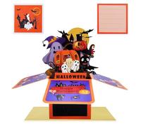 3D Pop Up Halloween Cards,Pop Up Card for Halloween,Haunted House,Ghosts,Pumpkins,Witches Happy Halloweens Greeting Card with Note and Envelope for Kids,Adults,Girls,Boys,Friends,Family,Men,Women