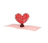3D Pop UP Love Tree Greeting Invitation Cards Miniatures Postcard to Lover Girlfriend Gifts Wedding Party Decor